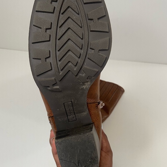 Boots Brown Knee High Womens White Mountain Dover Harness Cognac Size 10 - Picture 7 of 12